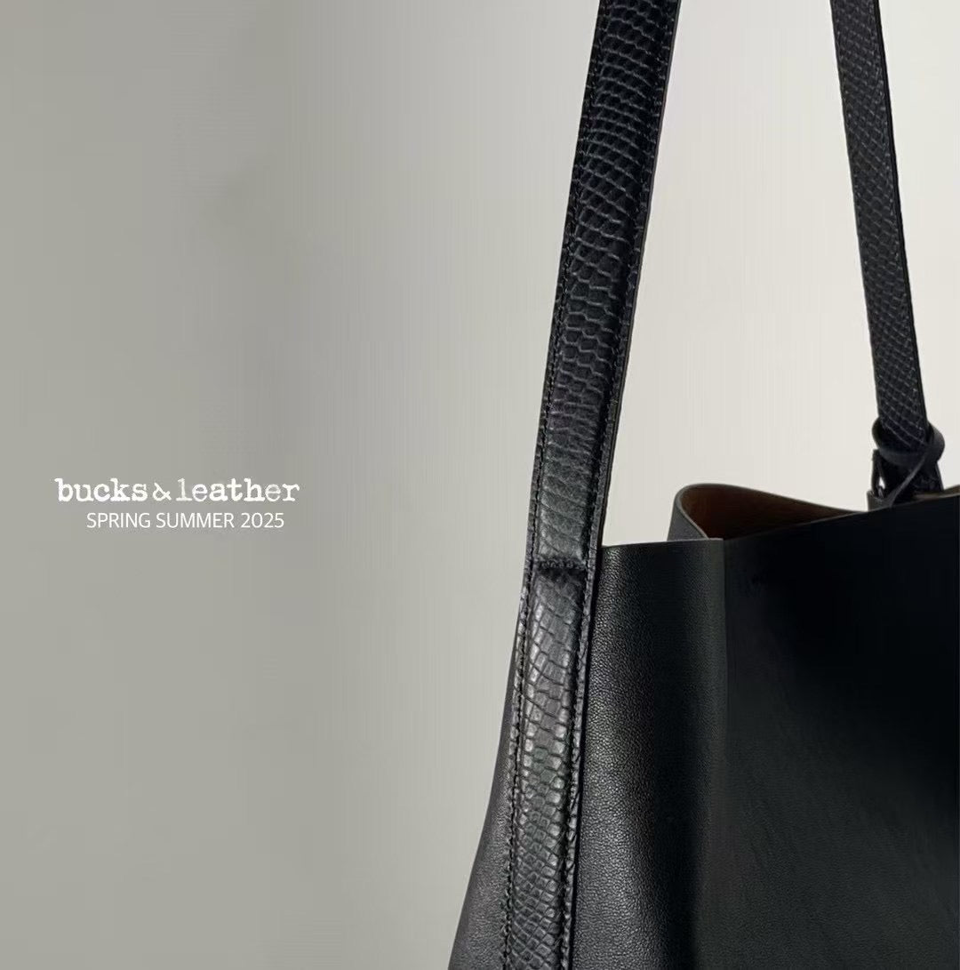 羊皮單肩tote bag