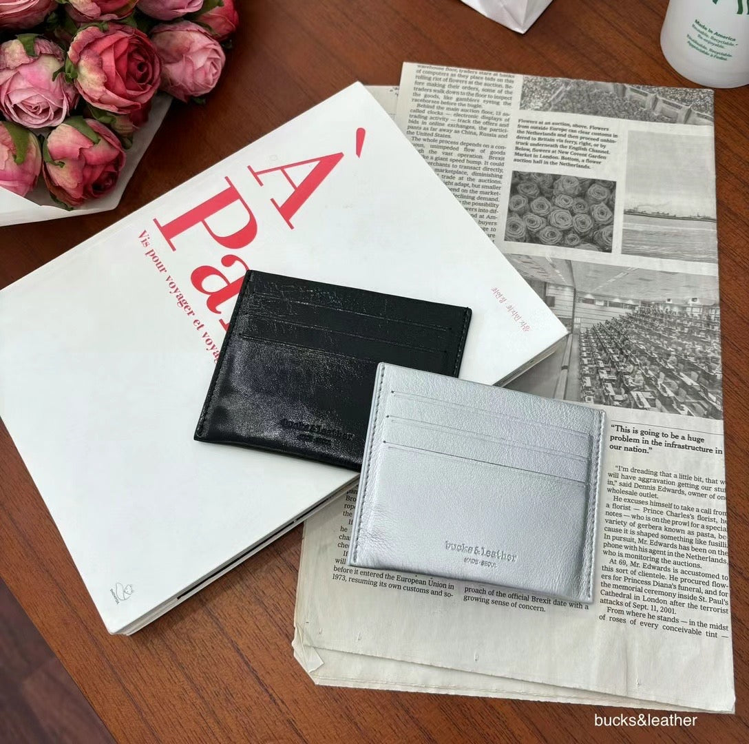 Leather card holder