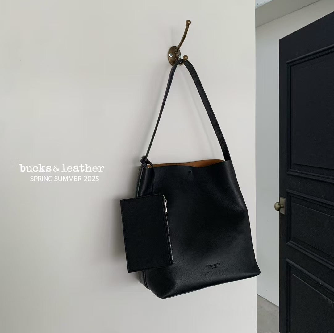 羊皮單肩tote bag