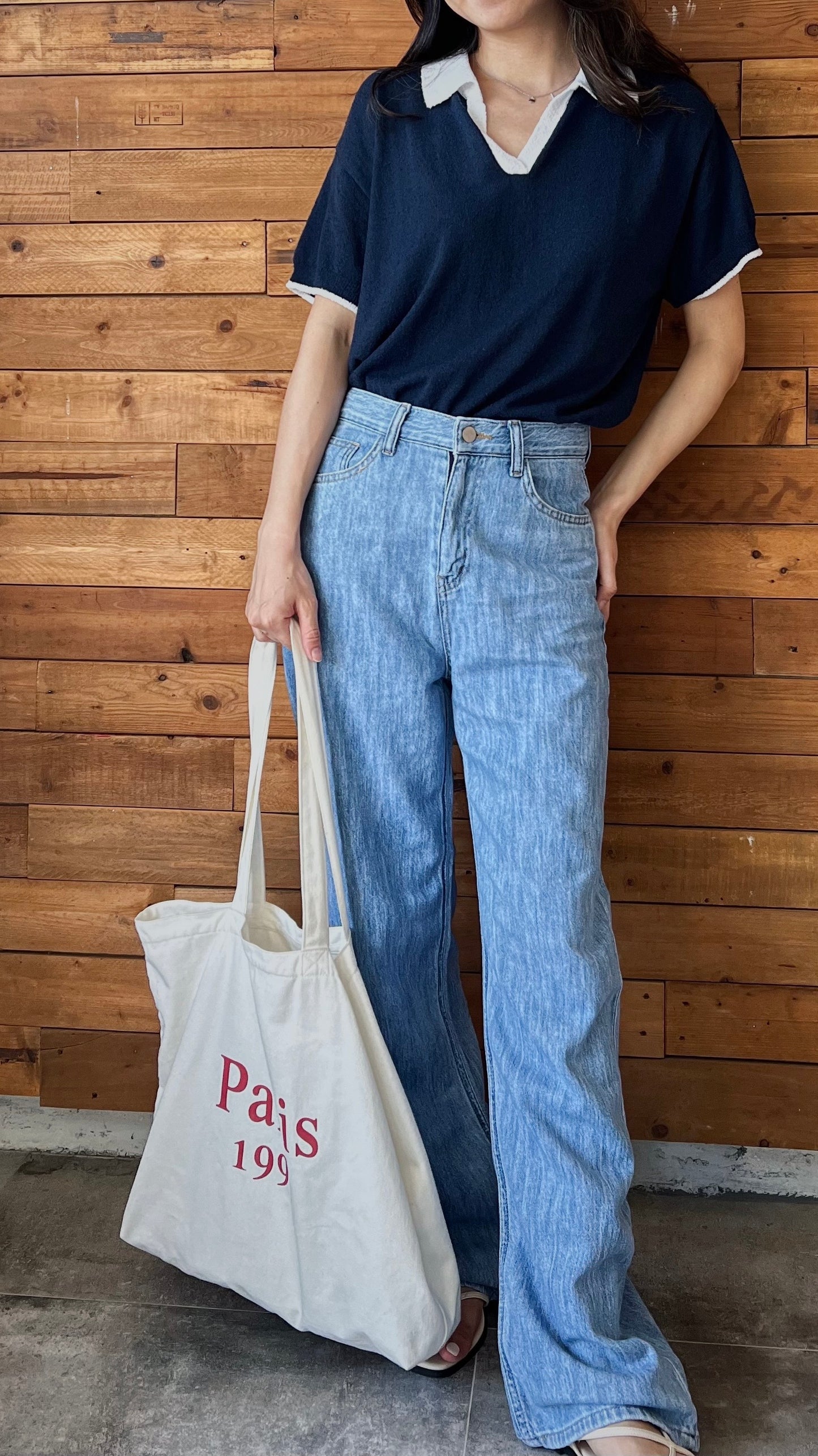 毛巾布開領Polo tee