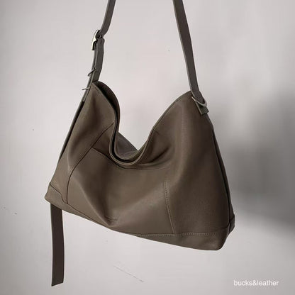 羊皮磁吸率性tote bag