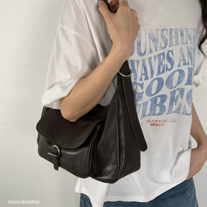 羊皮法式流浪包