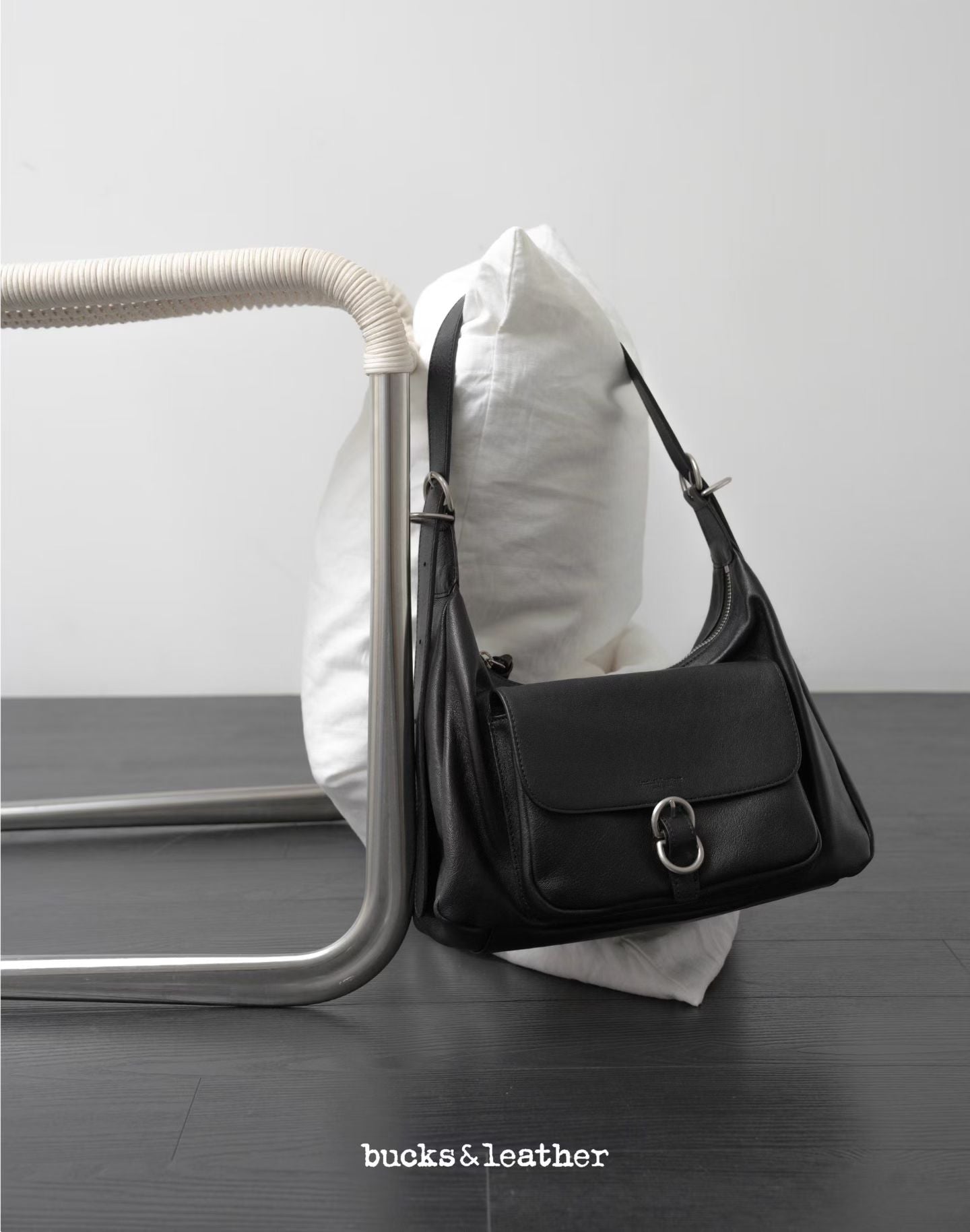 羊皮法式流浪包