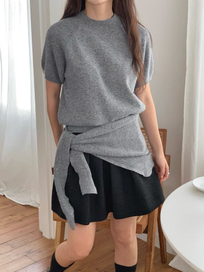 針織披肩set [灰色/薰衣草色現貨]