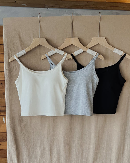 Cami cropped top (with pad)