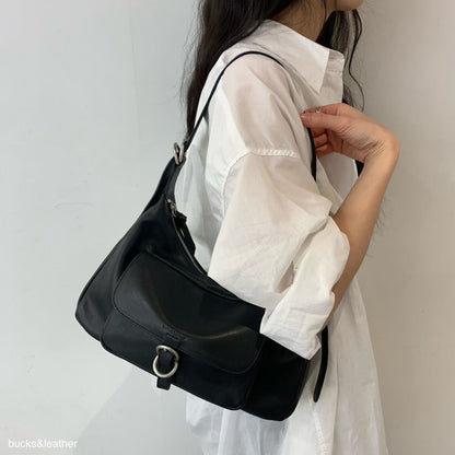 羊皮法式流浪包