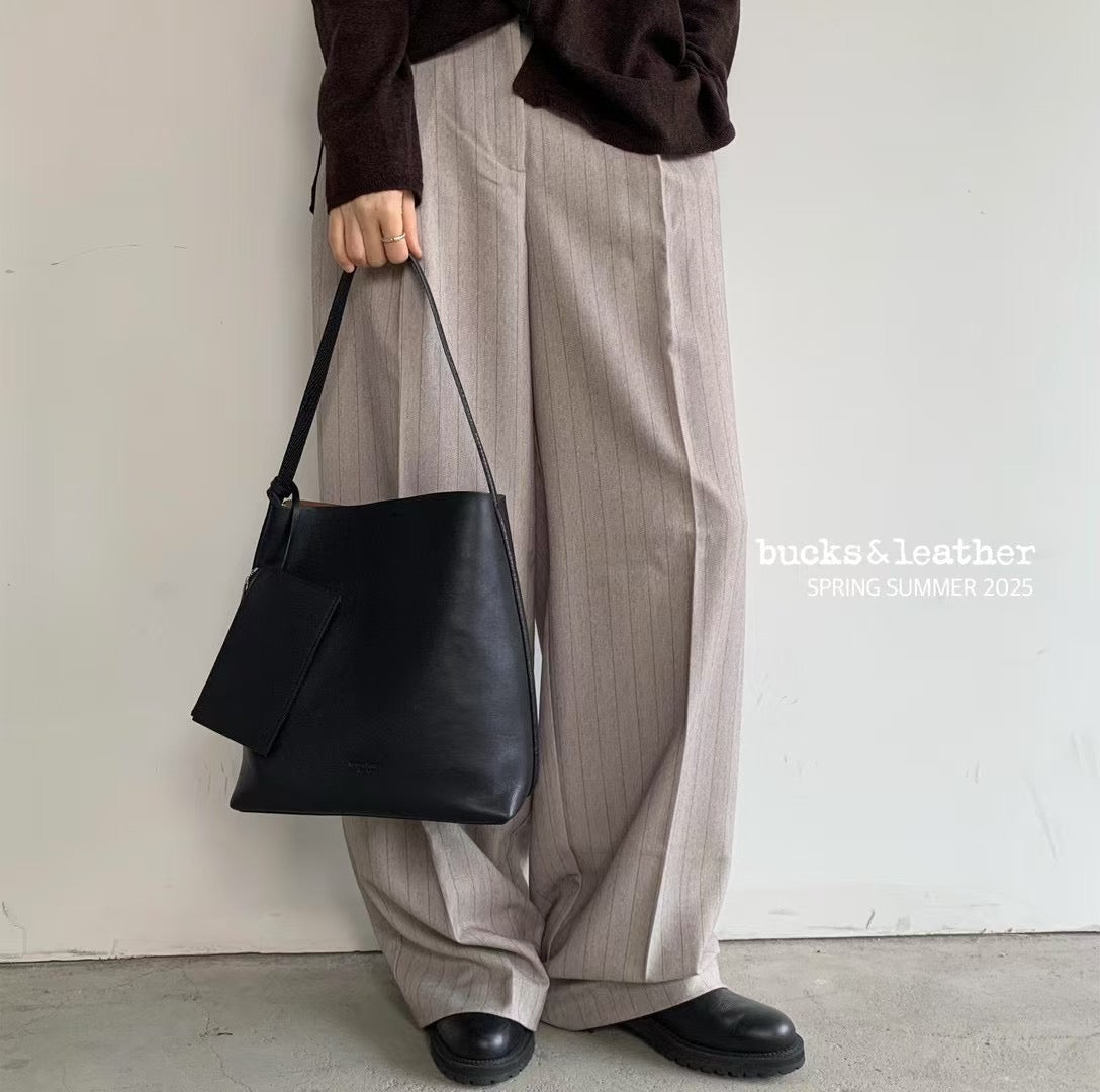 羊皮單肩tote bag