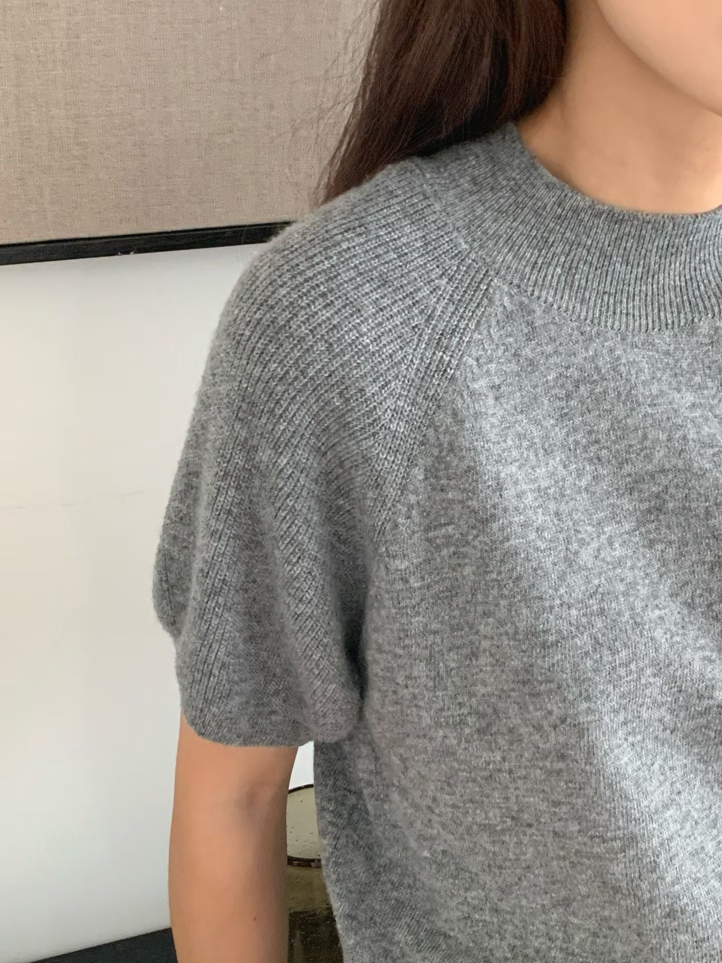 針織披肩set [灰色/薰衣草色現貨]