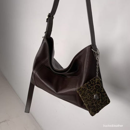 羊皮磁吸率性tote bag