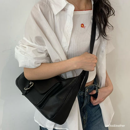 羊皮法式流浪包