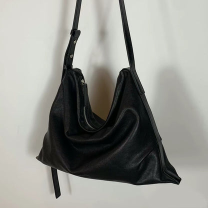 Lambskin shoulder bag (L)