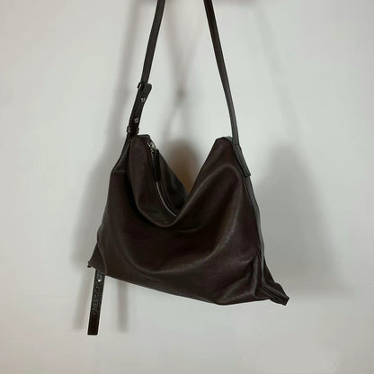 Lambskin shoulder bag (L)