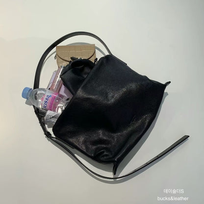 Lambskin shoulder bag (細款)