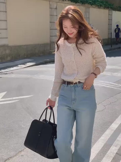 法式crochet針織外套